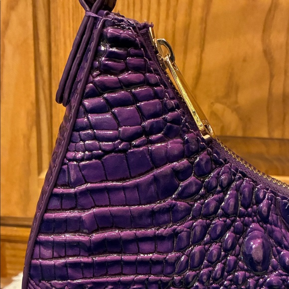 Brahmin Small Bekka Purple Curved Handbag (ABBA) - Picture 3 of 16